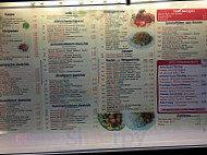 Asia Cusine menu