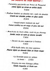 Le Vieux Quartier menu