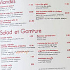 La Belle Escale menu