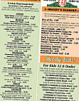 Moody's Diner menu