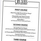 Crumbs Provisions menu