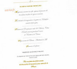 L'osmose menu