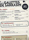 Creperie du roy menu