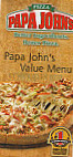 Papa John's Pizza menu