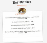 Auberge des Aqueducs menu