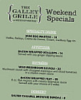 The Galley Grille menu