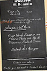 Brasserie Saint Romain menu