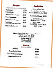 Possumholler menu