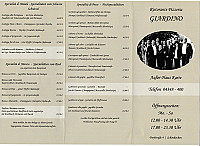 Giardino menu