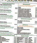 254 Cafe menu