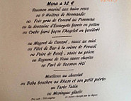 L'Angelot menu