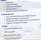 Ponent Plage menu