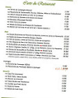 Restaurant Le Moulin de la Renne menu