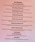 The Gavel Public House menu