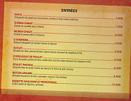 Restaurant Indien Shalimar menu