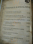 Meson De Cervantes menu