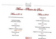 Les Saveurs Du Manoir menu