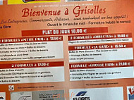 Resto La Gare menu