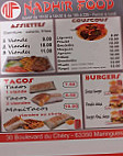 Nadhir Food menu