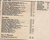 The Burrendah menu