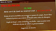 Auberge Les Houblonnieres menu