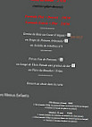 La Terrasse Fleurie menu