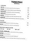 Tonopah Brewing menu