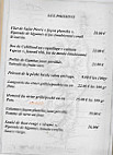 Le Lodge menu