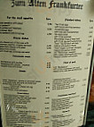 Zum Alten Frankfurter menu