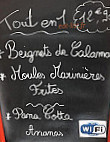 Z'océane menu