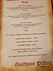 Haus Pilling menu