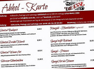 Die Esse menu