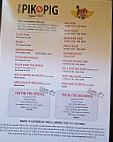 Pik N Pig menu