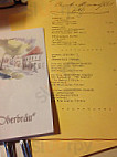 Oberbräu menu