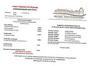 Burg Ottenstein menu