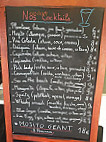 Les Apprentis menu