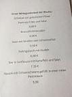 Mayer's Speisezimmer Kronencatering menu