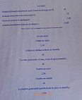 Le Cafe Plage menu