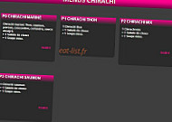 Sushi Web menu