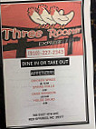 Three Rooster Express menu