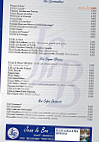 Jean Le Bon Restaurant menu