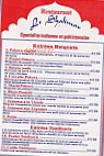 Shalimar menu