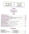 Cafe De La Place menu