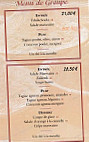 La Table Marocaine menu