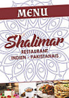 Shalimar menu