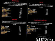 Mezcal Kitchen menu