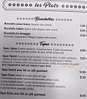 Le Triporteur menu