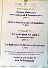 Dorfkrug Roda menu