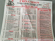 China Moon menu