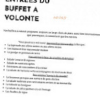 Les Buffets du Vieux Port menu